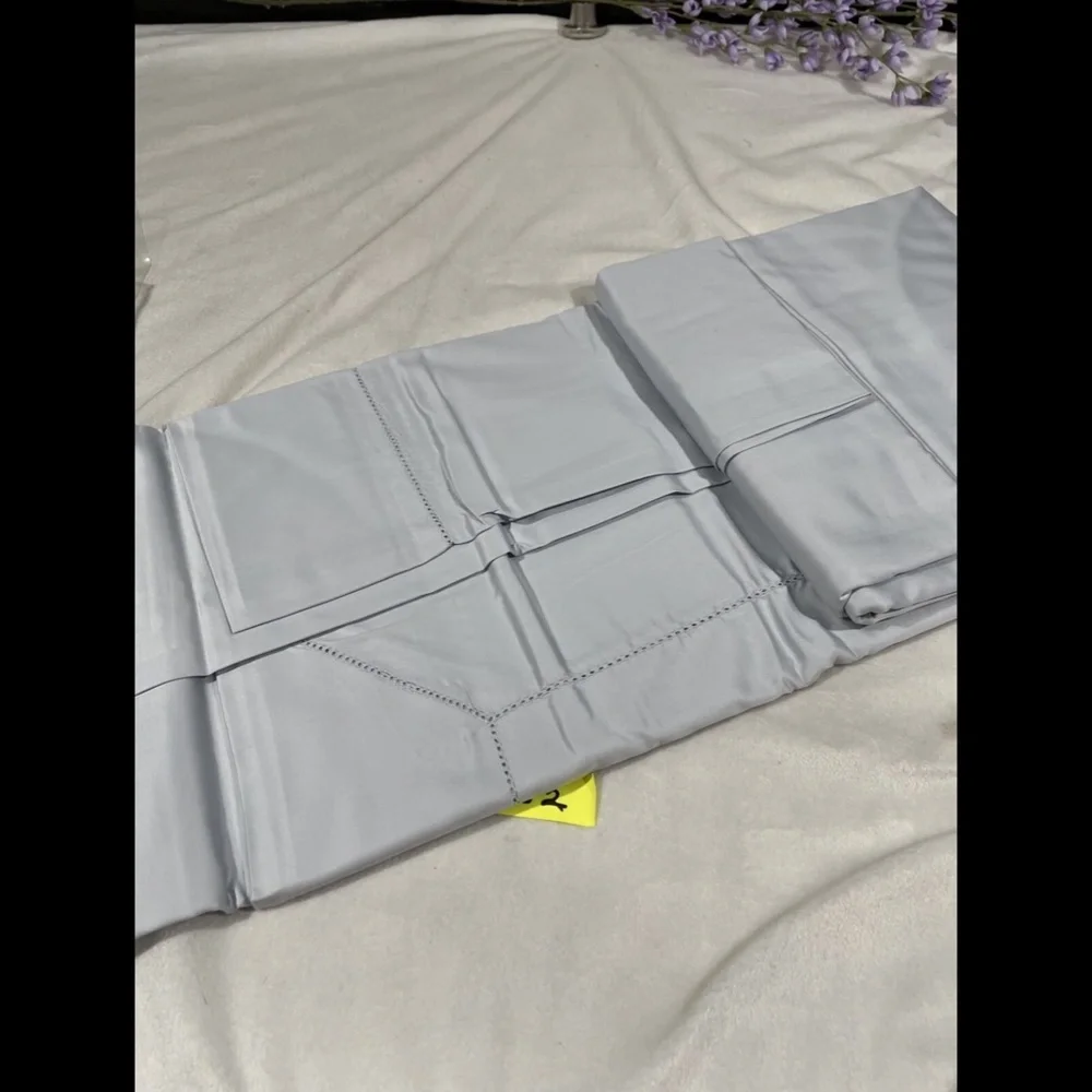 NIB‎ [ Queen ] for Hudson Park 600TC Cotton Flat Sheet in Cloud